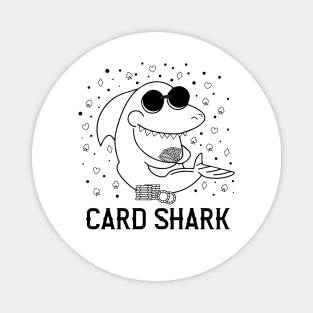 Funny Card Shark Poker Player Gift Magnet